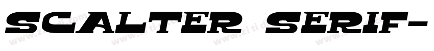 Scalter serif字体转换